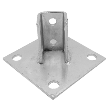 single channel square base plate