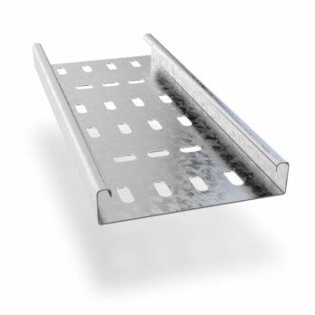 Medium Duty Return Flange Cable Tray 100mm Pre-Galvanised