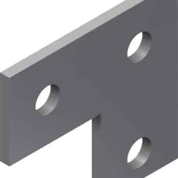FLAT PLATE 90DEG BEND BRACKET Stainless Steel